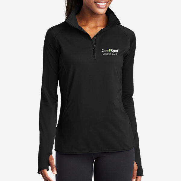 Ladies Sport Wick ® Stretch 1/4 Zip Pullover Thumbnail